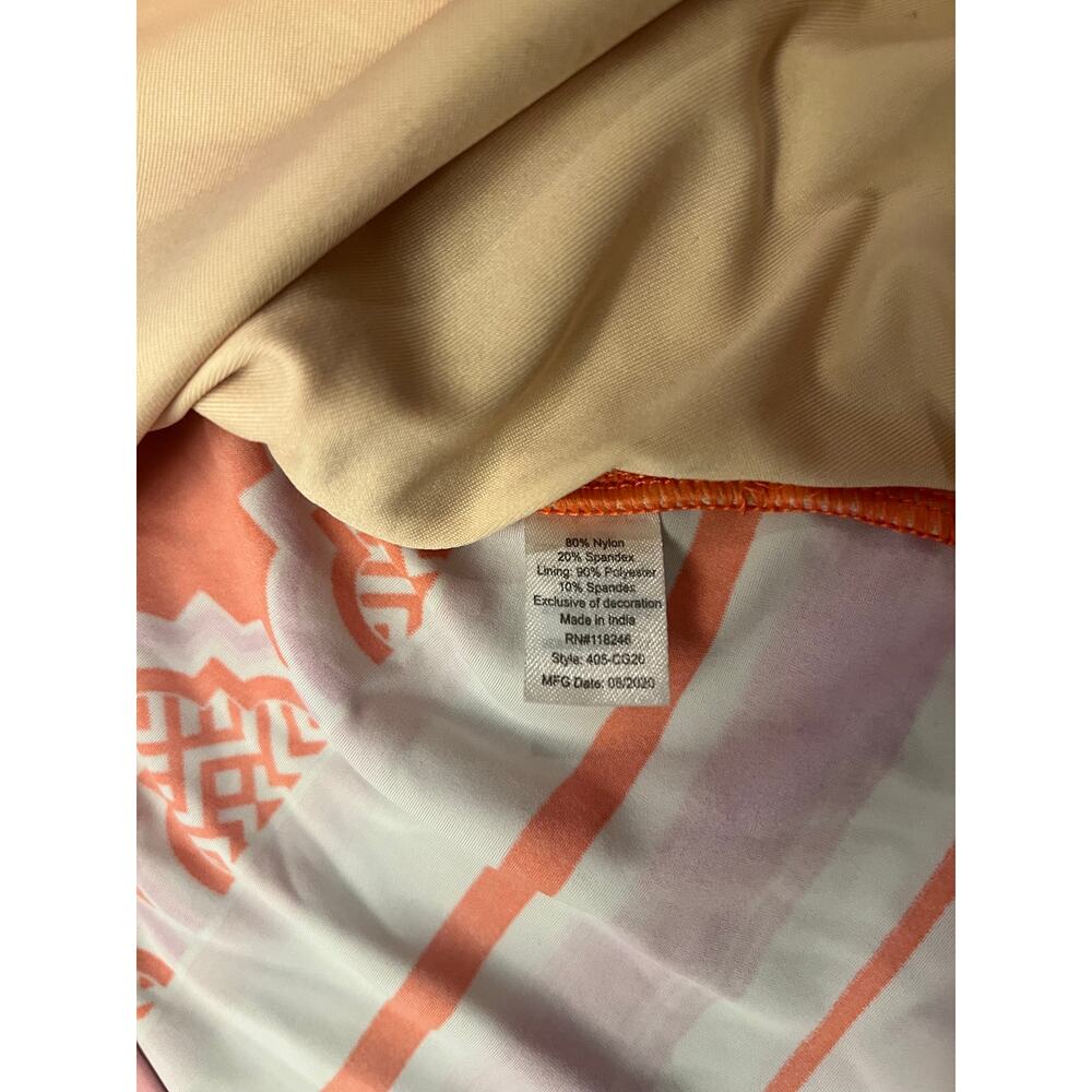 Cabana Life Coral Gables Embroidered Tankini Top Size L UPF 50+ Sun Protective - Picture 7 of 12